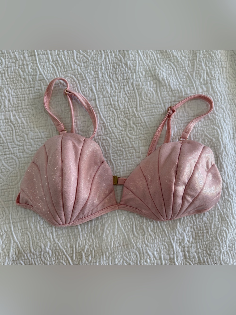Windsor Pink Glitter Shell Cup Bra